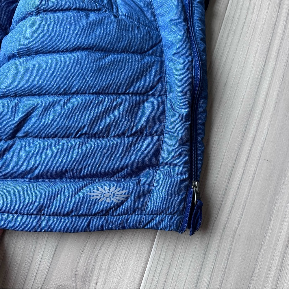 Blue Quilted Mini Skirt - Picture 3 of 6